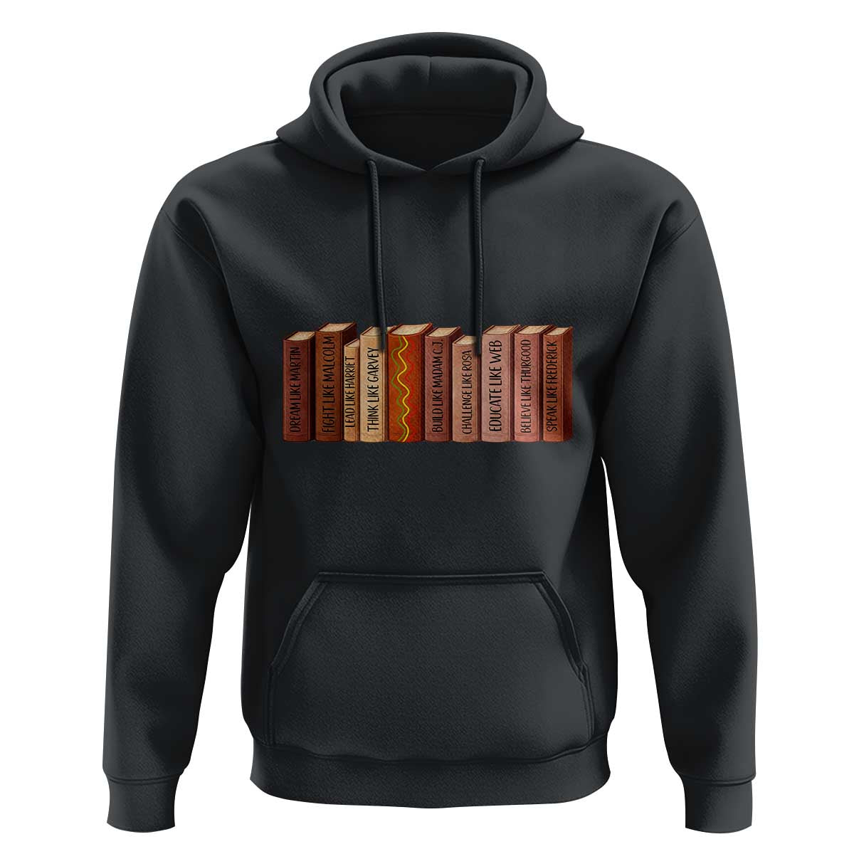 African American Teachers Gift Hoodie Black History Leaders Book - Wonder Print Shop
