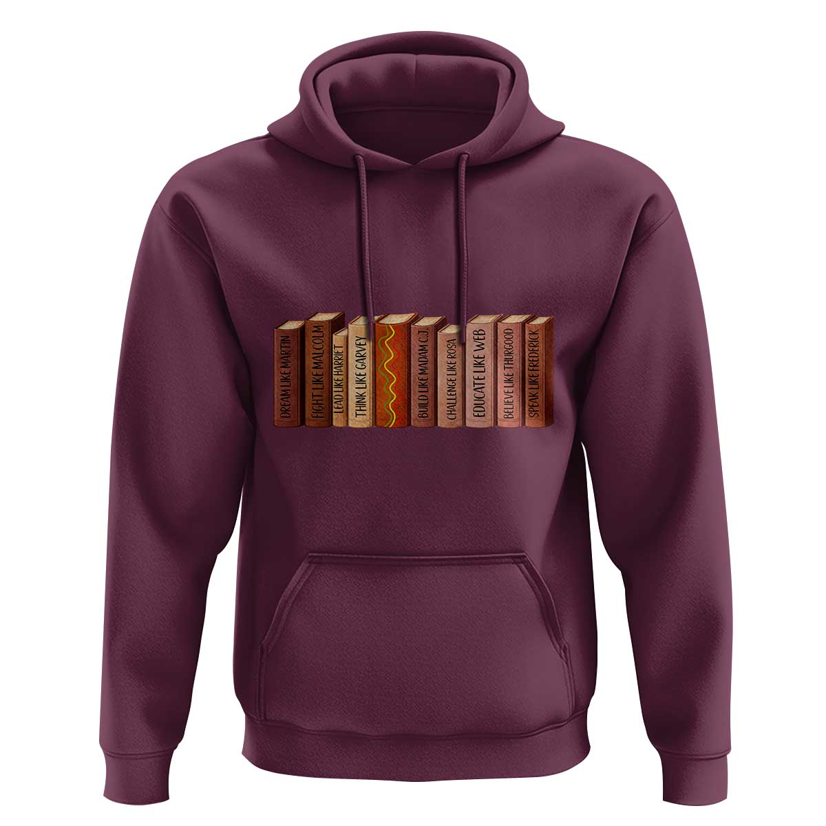 African American Teachers Gift Hoodie Black History Leaders Book - Wonder Print Shop