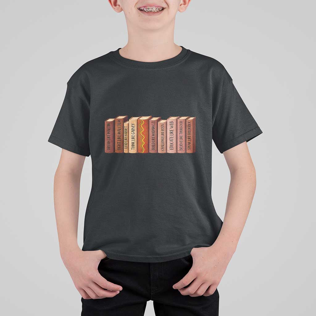African American Teachers Gift T Shirt For Kid Black History Leaders Book - Wonder Print Shop