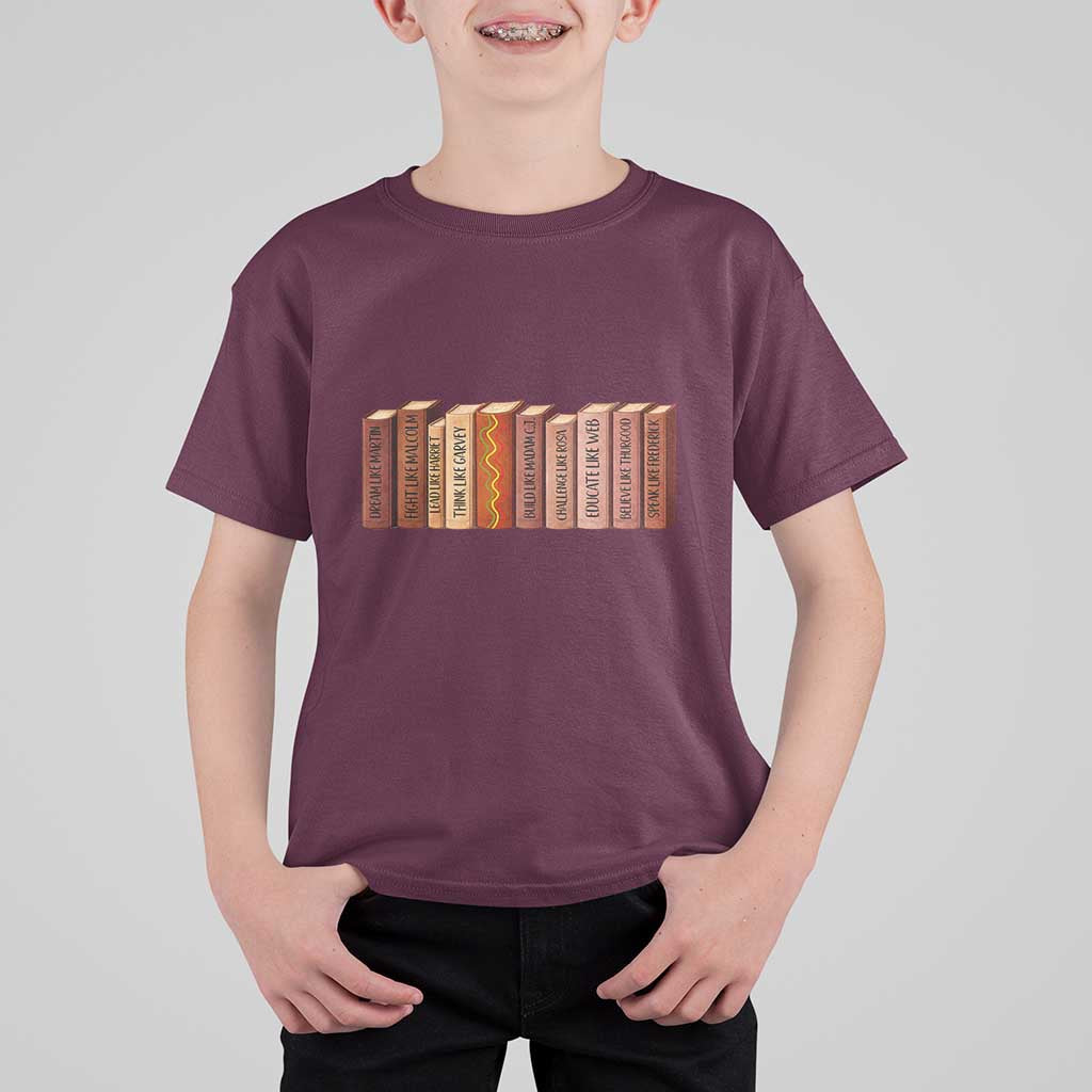 African American Teachers Gift T Shirt For Kid Black History Leaders Book - Wonder Print Shop