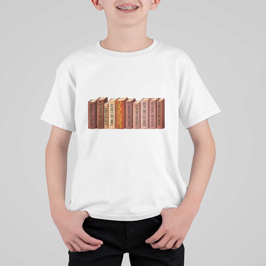 African American Teachers Gift T Shirt For Kid Black History Leaders Book - Wonder Print Shop