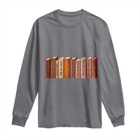 African American Teachers Gift Long Sleeve Shirt Black History Leaders Book - Wonder Print Shop