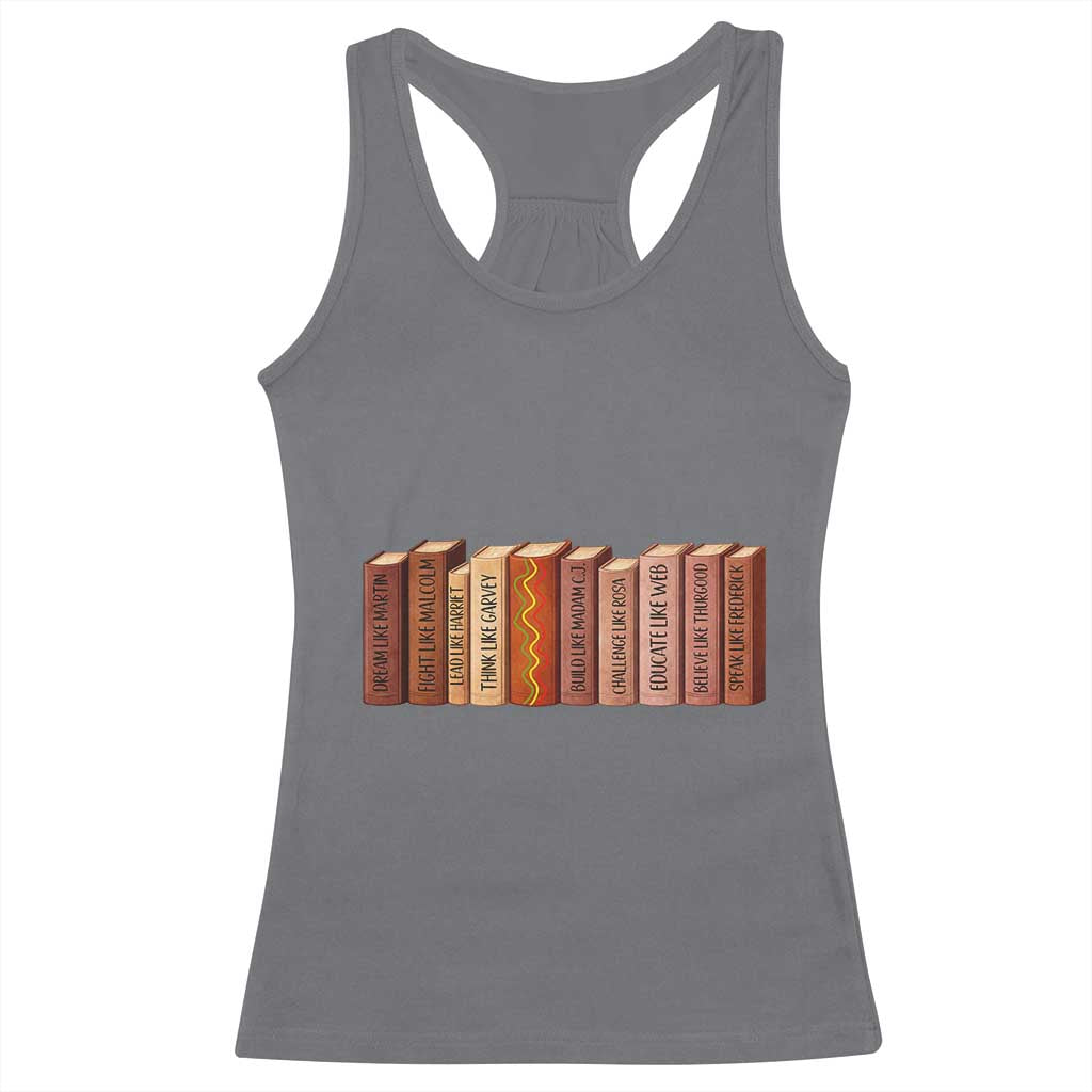 African American Teachers Gift Racerback Tank Top Black History Leaders Book - Wonder Print Shop
