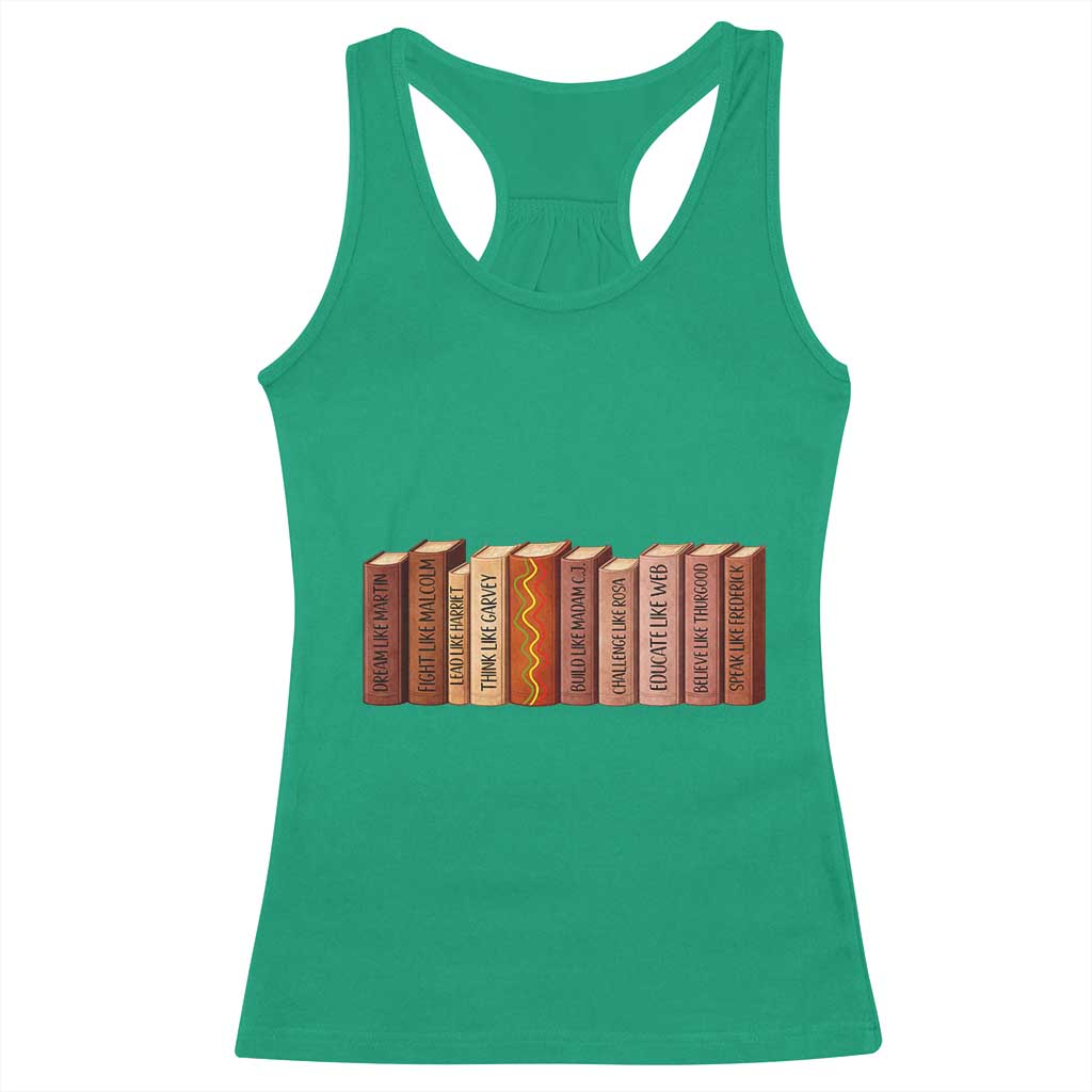 African American Teachers Gift Racerback Tank Top Black History Leaders Book - Wonder Print Shop