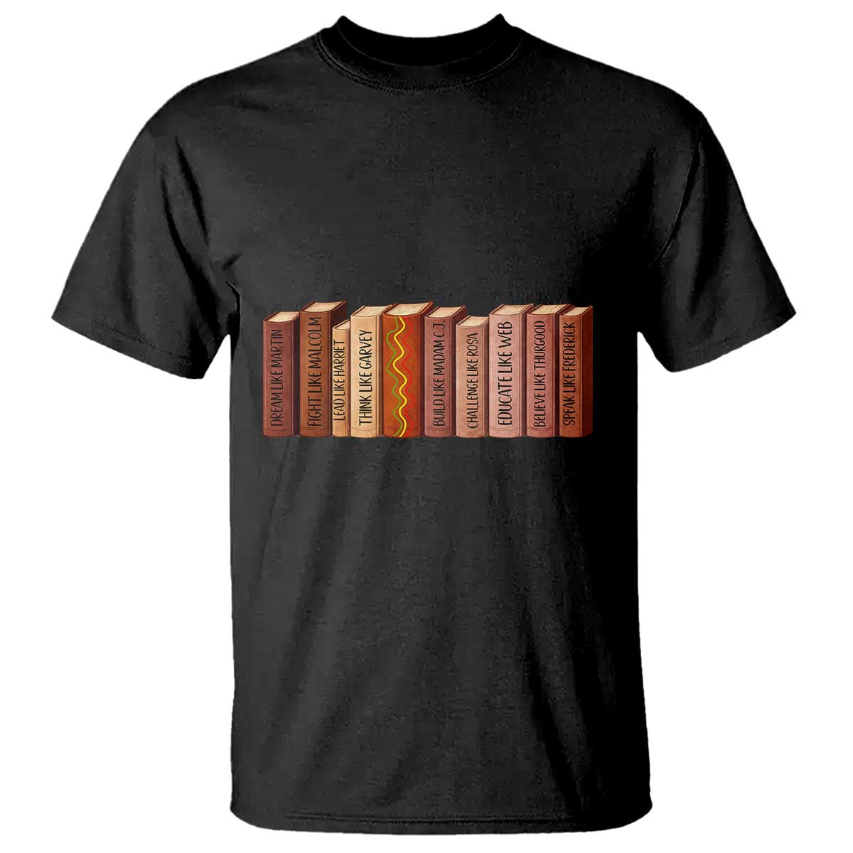 African American Teachers Gift T Shirt Black History Leaders Book - Wonder Print Shop