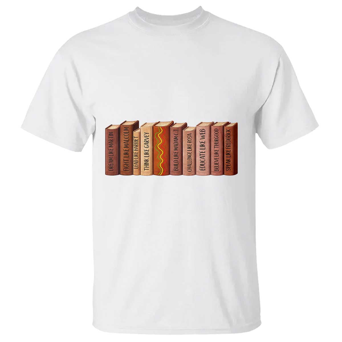 African American Teachers Gift T Shirt Black History Leaders Book - Wonder Print Shop
