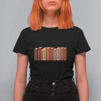 African American Teachers Gift T Shirt For Women Black History Leaders Book - Wonder Print Shop