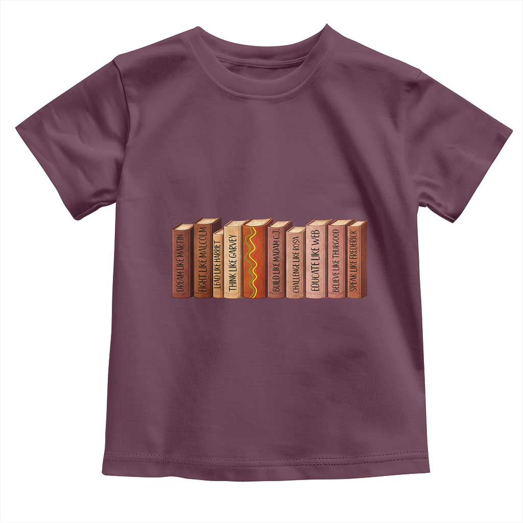 African American Teachers Gift Toddler T Shirt Black History Leaders Book - Wonder Print Shop