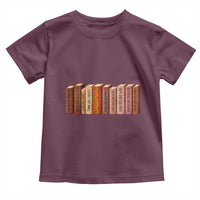 African American Teachers Gift Toddler T Shirt Black History Leaders Book - Wonder Print Shop