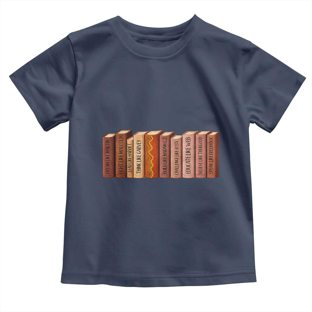 African American Teachers Gift Toddler T Shirt Black History Leaders Book - Wonder Print Shop