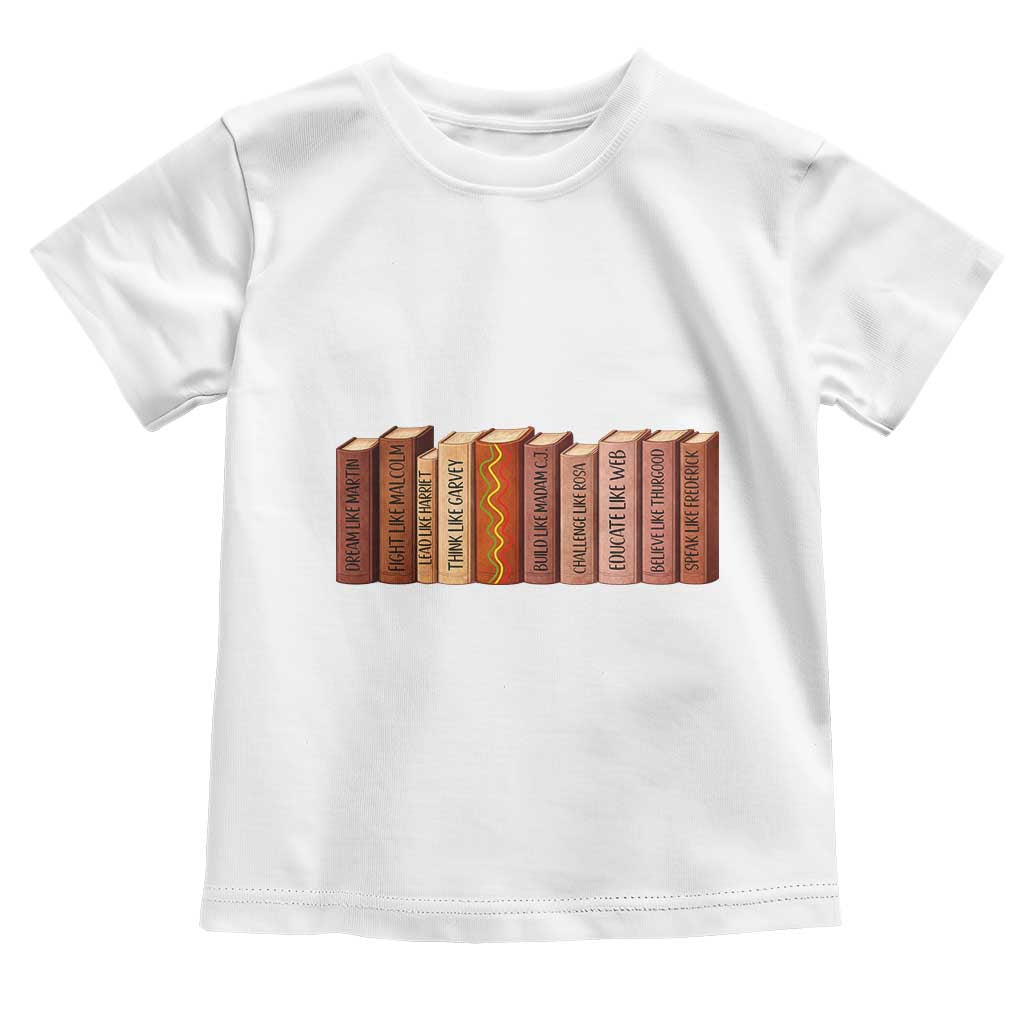 African American Teachers Gift Toddler T Shirt Black History Leaders Book - Wonder Print Shop