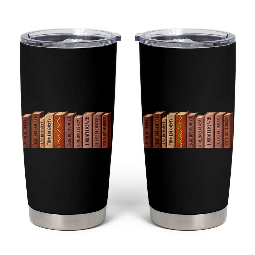 African American Teachers Gift Tumbler Cup Black History Leaders Book - Wonder Print Shop