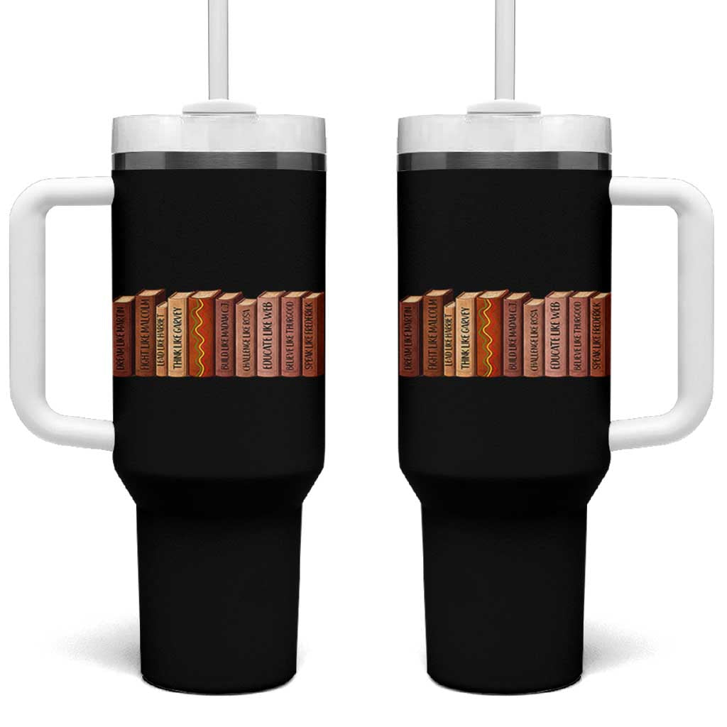 African American Teachers Gift Tumbler With Handle Black History Leaders Book - Wonder Print Shop