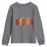 African American Teachers Gift Youth Sweatshirt Black History Leaders Book - Wonder Print Shop