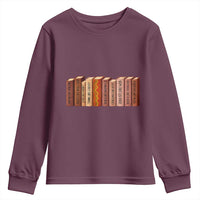 African American Teachers Gift Youth Sweatshirt Black History Leaders Book - Wonder Print Shop