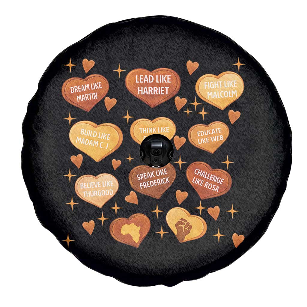Black History Leaders Spare Tire Cover African American Teachers Pride - Wonder Print Shop