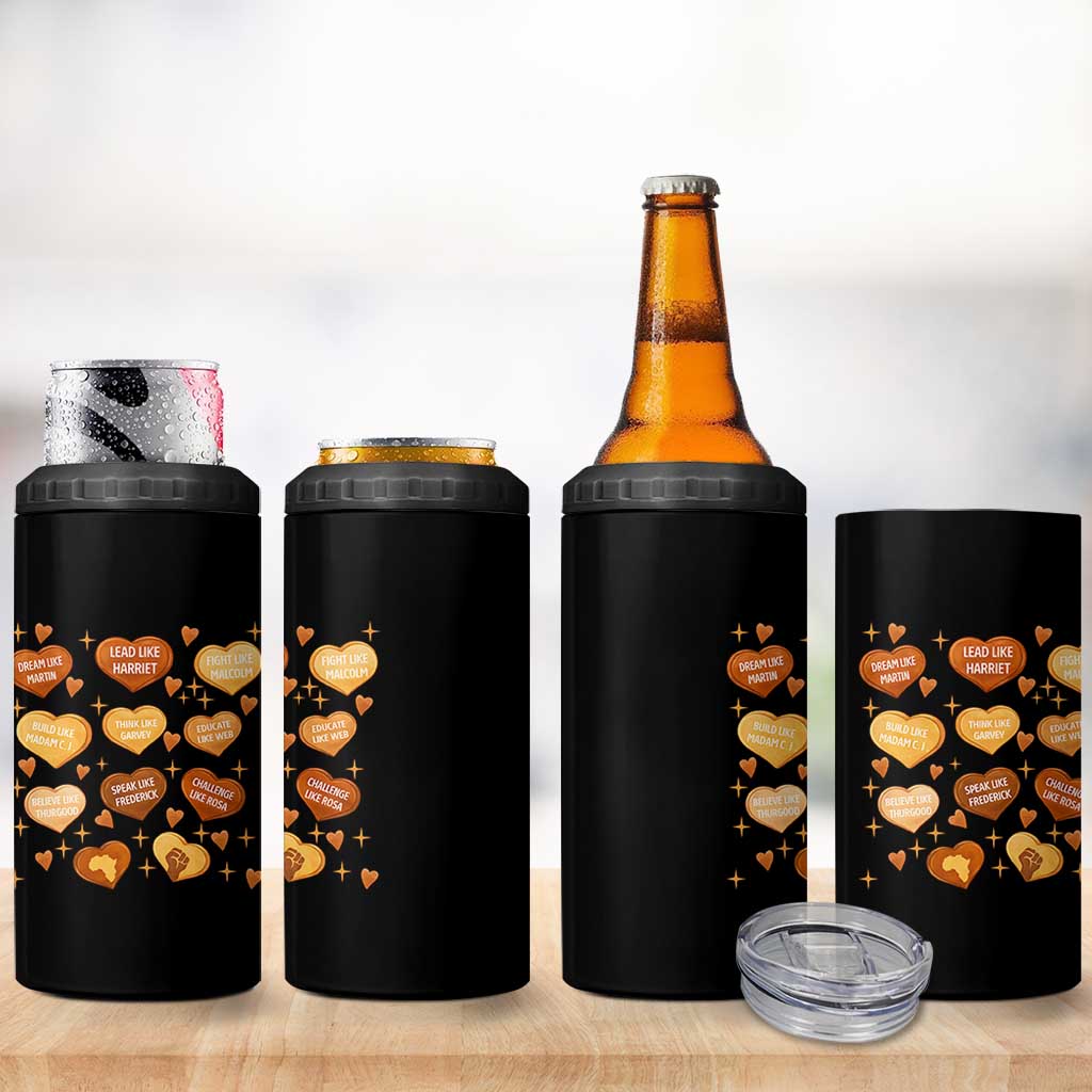 Black History Leaders 4 in 1 Can Cooler Tumbler African American Teachers Pride - Wonder Print Shop