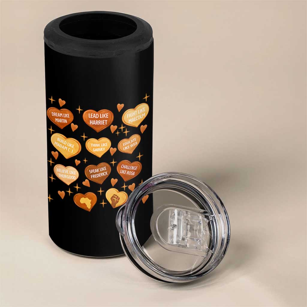 Black History Leaders 4 in 1 Can Cooler Tumbler African American Teachers Pride - Wonder Print Shop