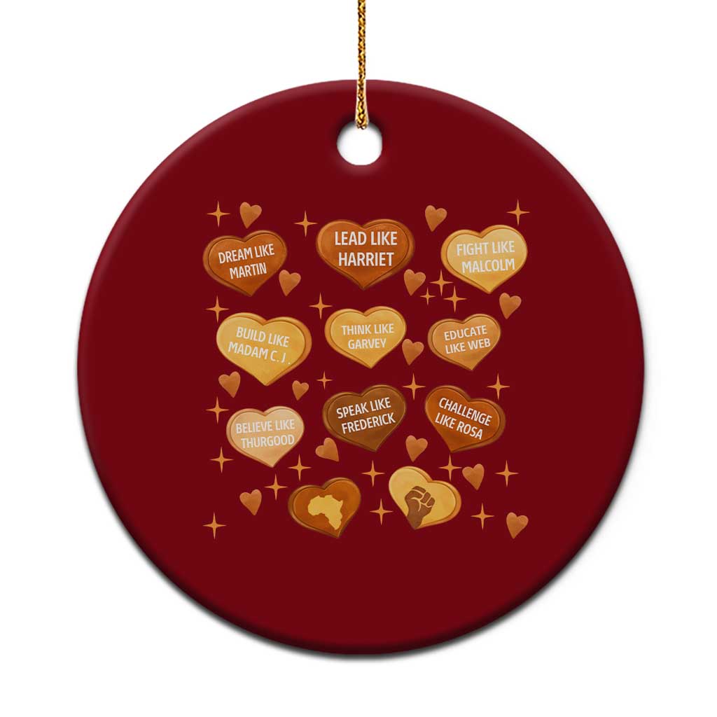 Black History Leaders Ceramic Ornament African American Teachers Pride - Wonder Print Shop