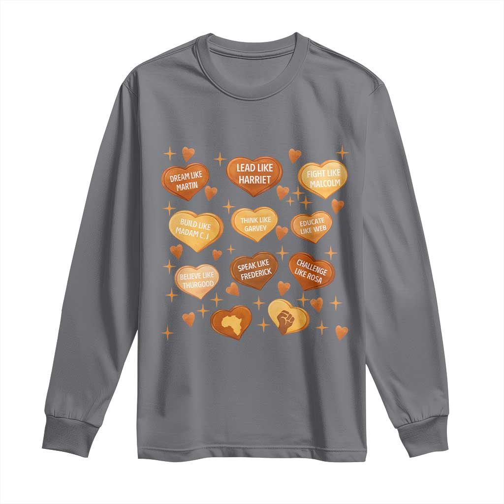 Black History Leaders Long Sleeve Shirt African American Teachers Pride - Wonder Print Shop