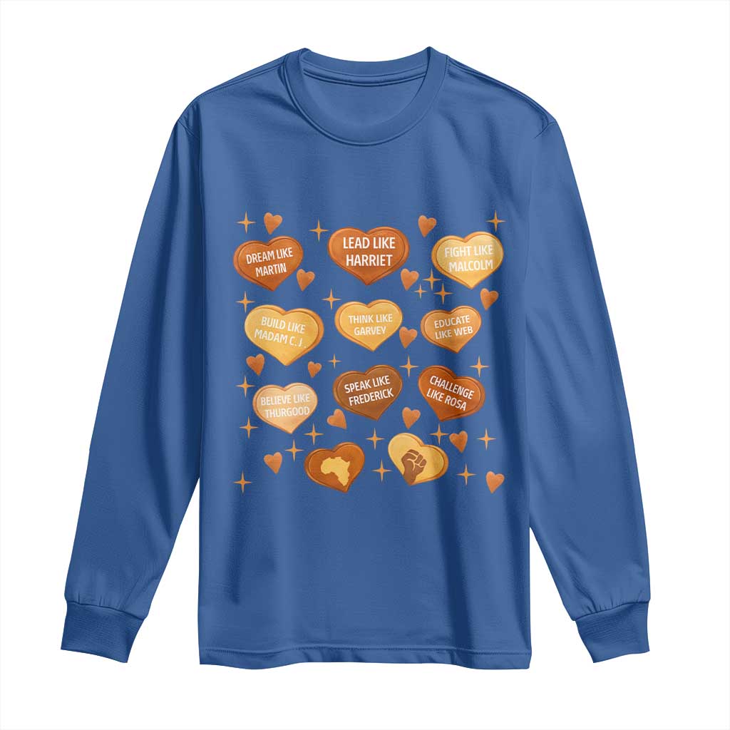 Black History Leaders Long Sleeve Shirt African American Teachers Pride - Wonder Print Shop