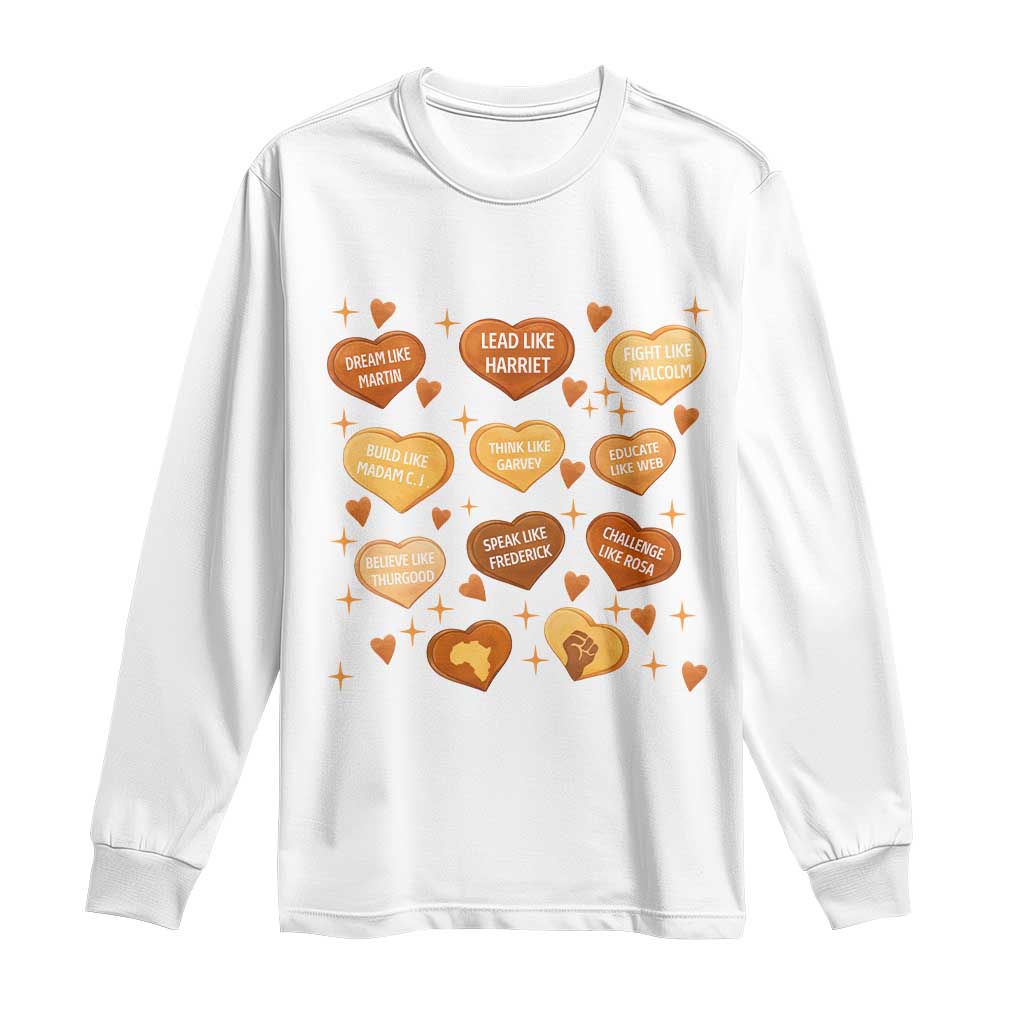 Black History Leaders Long Sleeve Shirt African American Teachers Pride - Wonder Print Shop