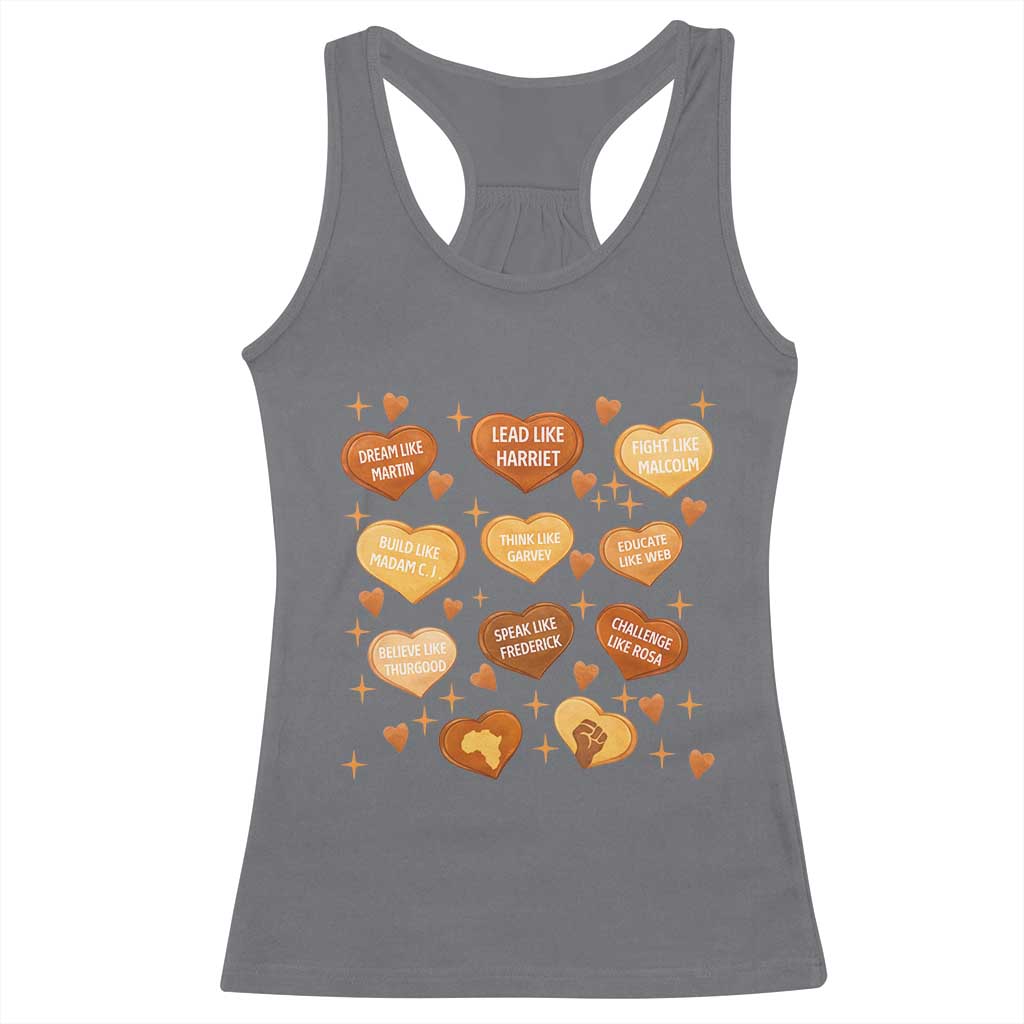 Black History Leaders Racerback Tank Top African American Teachers Pride - Wonder Print Shop
