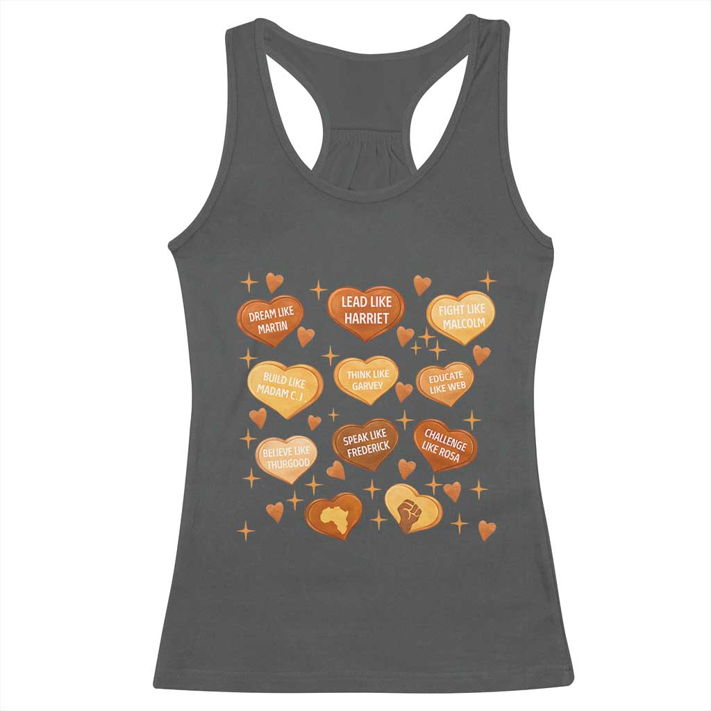 Black History Leaders Racerback Tank Top African American Teachers Pride - Wonder Print Shop