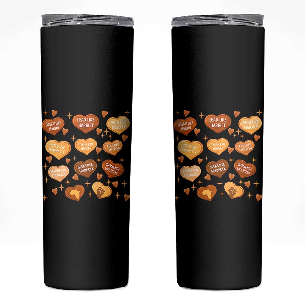 Black History Leaders Skinny Tumbler African American Teachers Pride - Wonder Print Shop