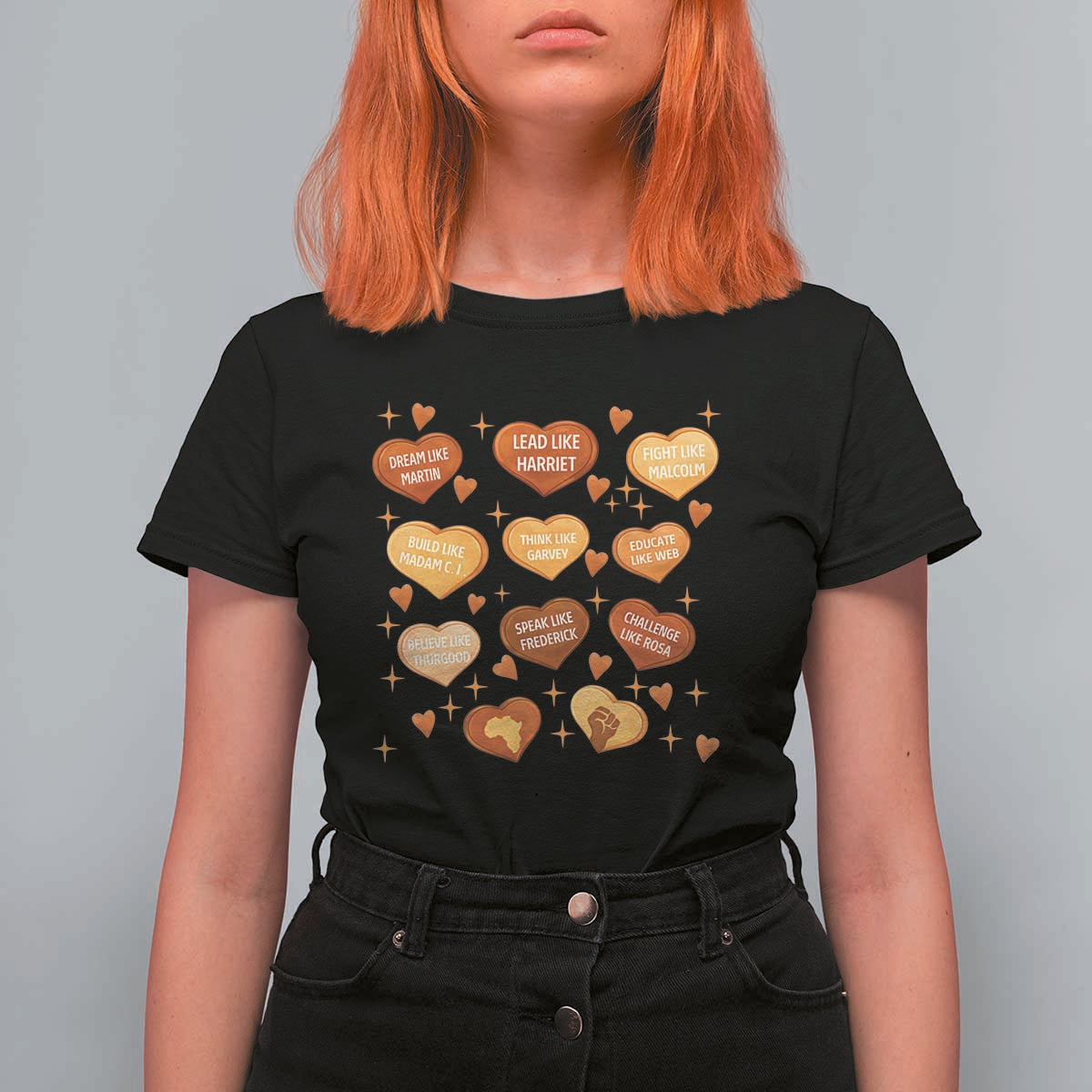 Black History Leaders T Shirt For Women African American Teachers Pride - Wonder Print Shop