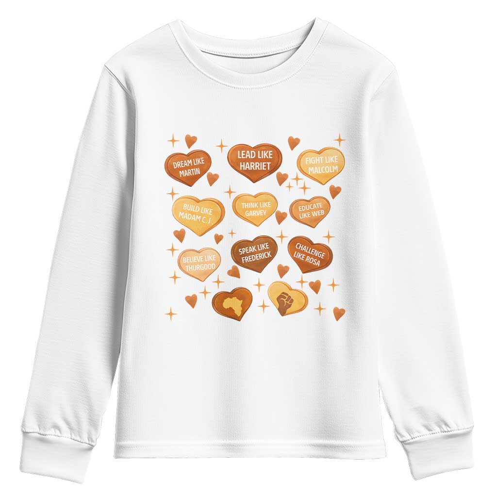 Black History Leaders Youth Sweatshirt African American Teachers Pride - Wonder Print Shop