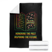 Black History Leaders Book Throw Blanket African American History For Teachers - Wonder Print Shop