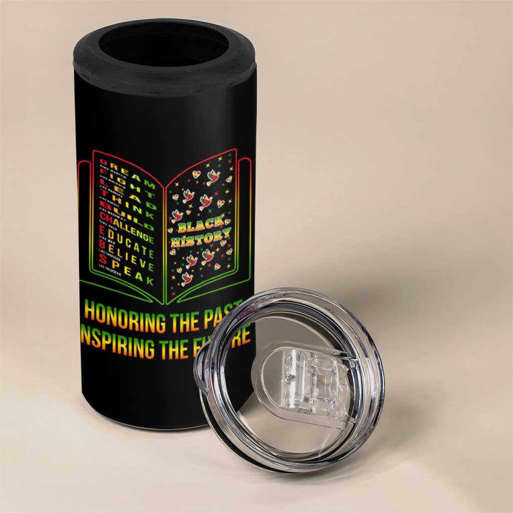 Black History Leaders Book 4 in 1 Can Cooler Tumbler African American History For Teachers - Wonder Print Shop