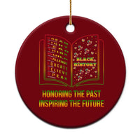 Black History Leaders Book Ceramic Ornament African American History For Teachers - Wonder Print Shop