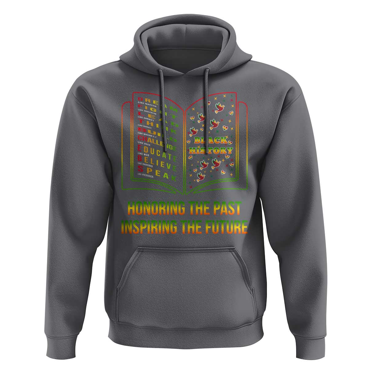 Black History Leaders Book Hoodie African American History For Teachers - Wonder Print Shop