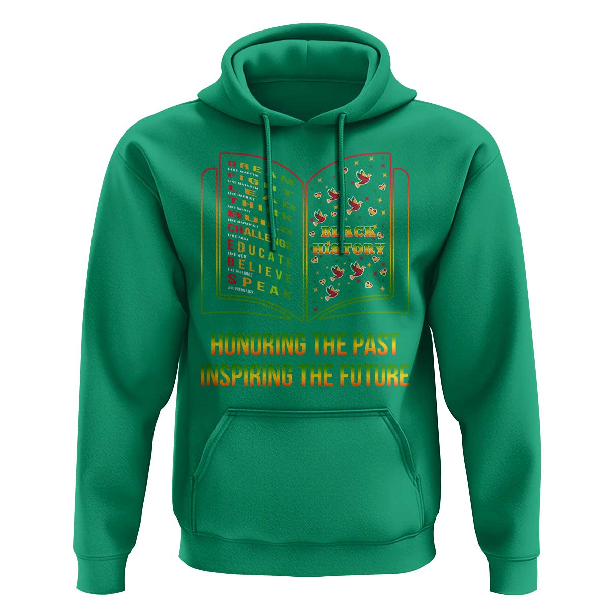 Black History Leaders Book Hoodie African American History For Teachers - Wonder Print Shop