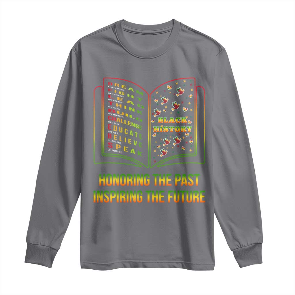 Black History Leaders Book Long Sleeve Shirt African American History For Teachers - Wonder Print Shop
