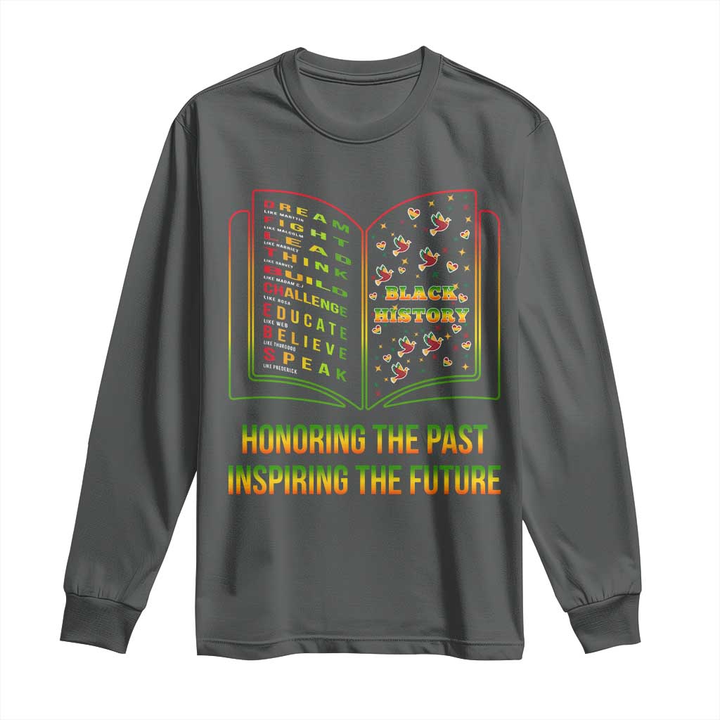 Black History Leaders Book Long Sleeve Shirt African American History For Teachers - Wonder Print Shop