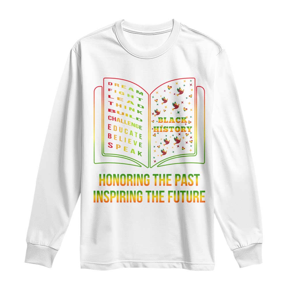Black History Leaders Book Long Sleeve Shirt African American History For Teachers - Wonder Print Shop