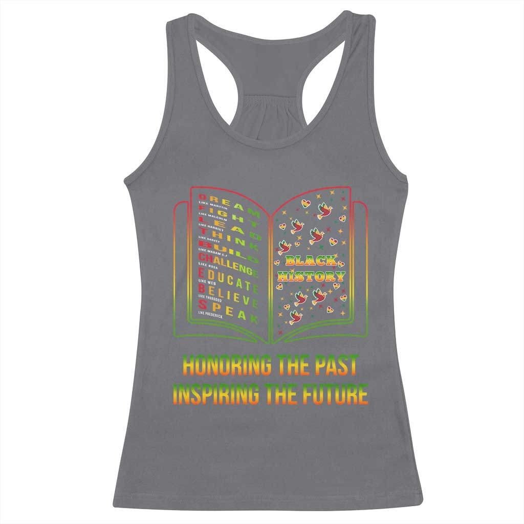 Black History Leaders Book Racerback Tank Top African American History For Teachers - Wonder Print Shop