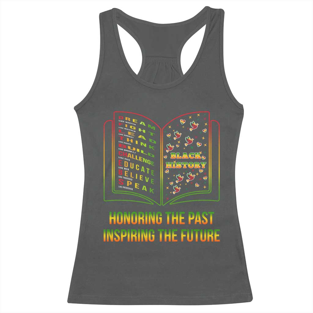 Black History Leaders Book Racerback Tank Top African American History For Teachers - Wonder Print Shop