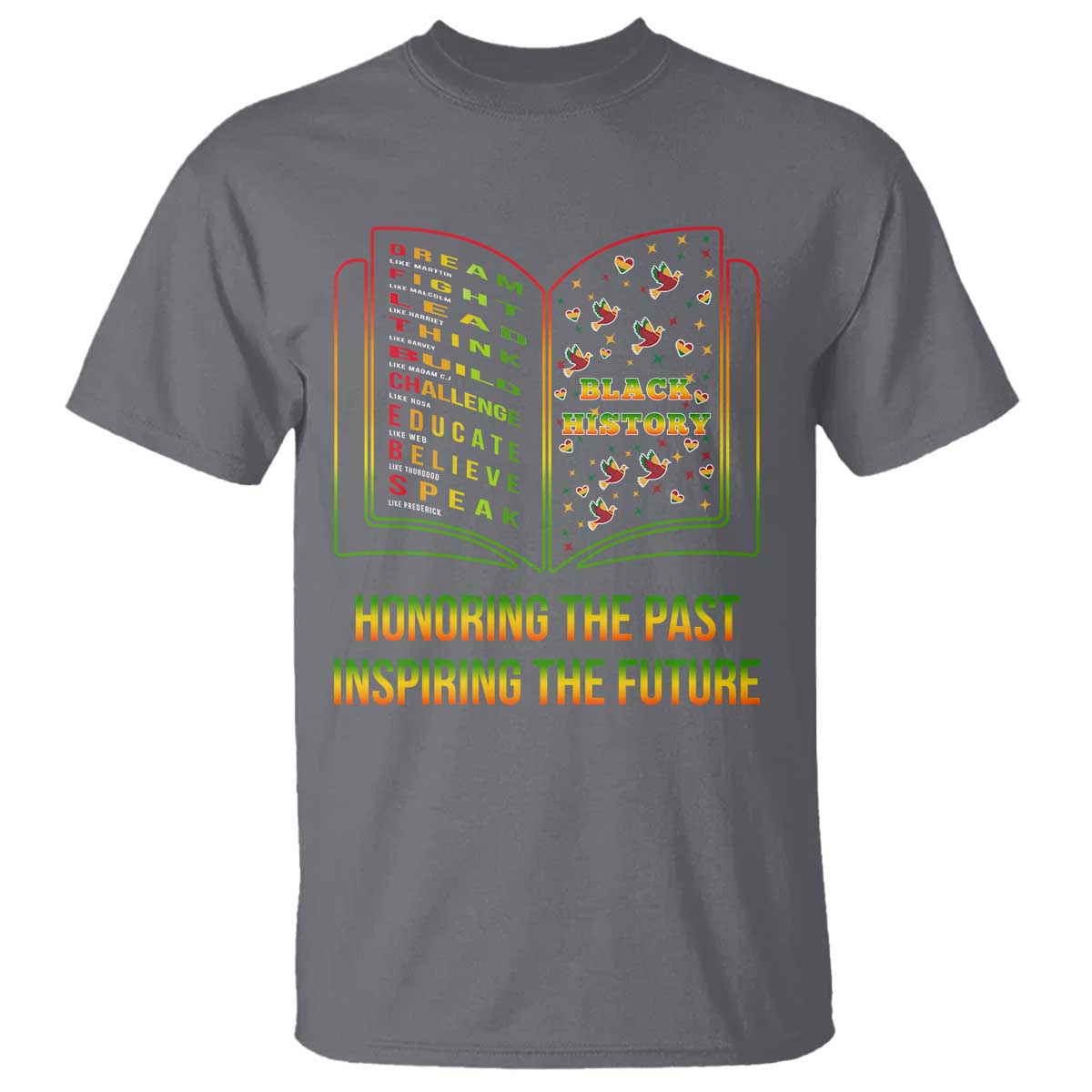 Black History Leaders Book T Shirt African American History For Teachers - Wonder Print Shop