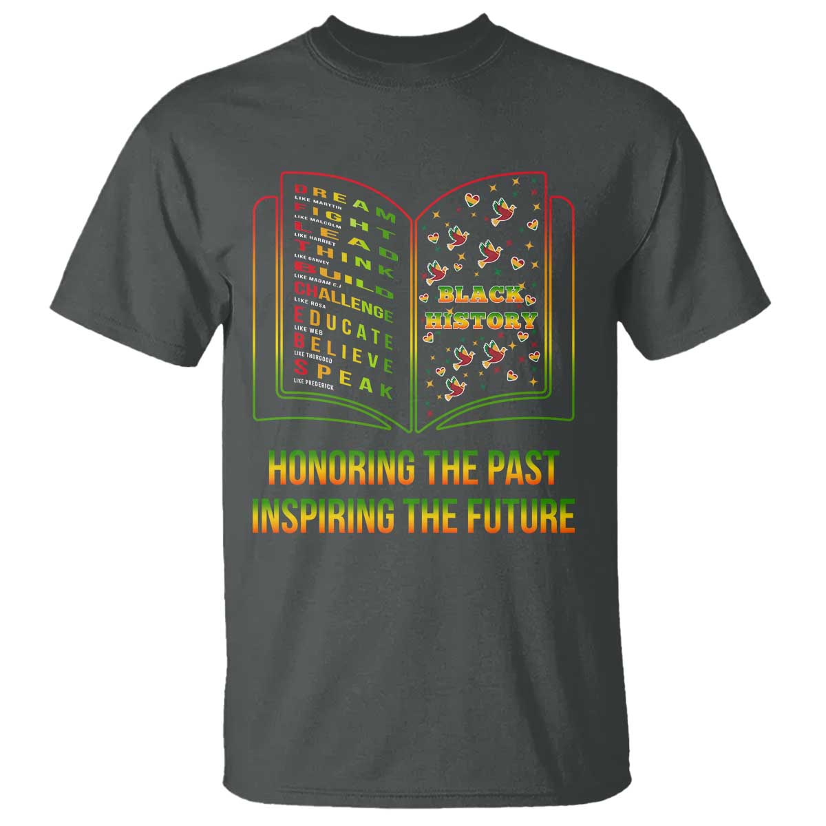 Black History Leaders Book T Shirt African American History For Teachers - Wonder Print Shop