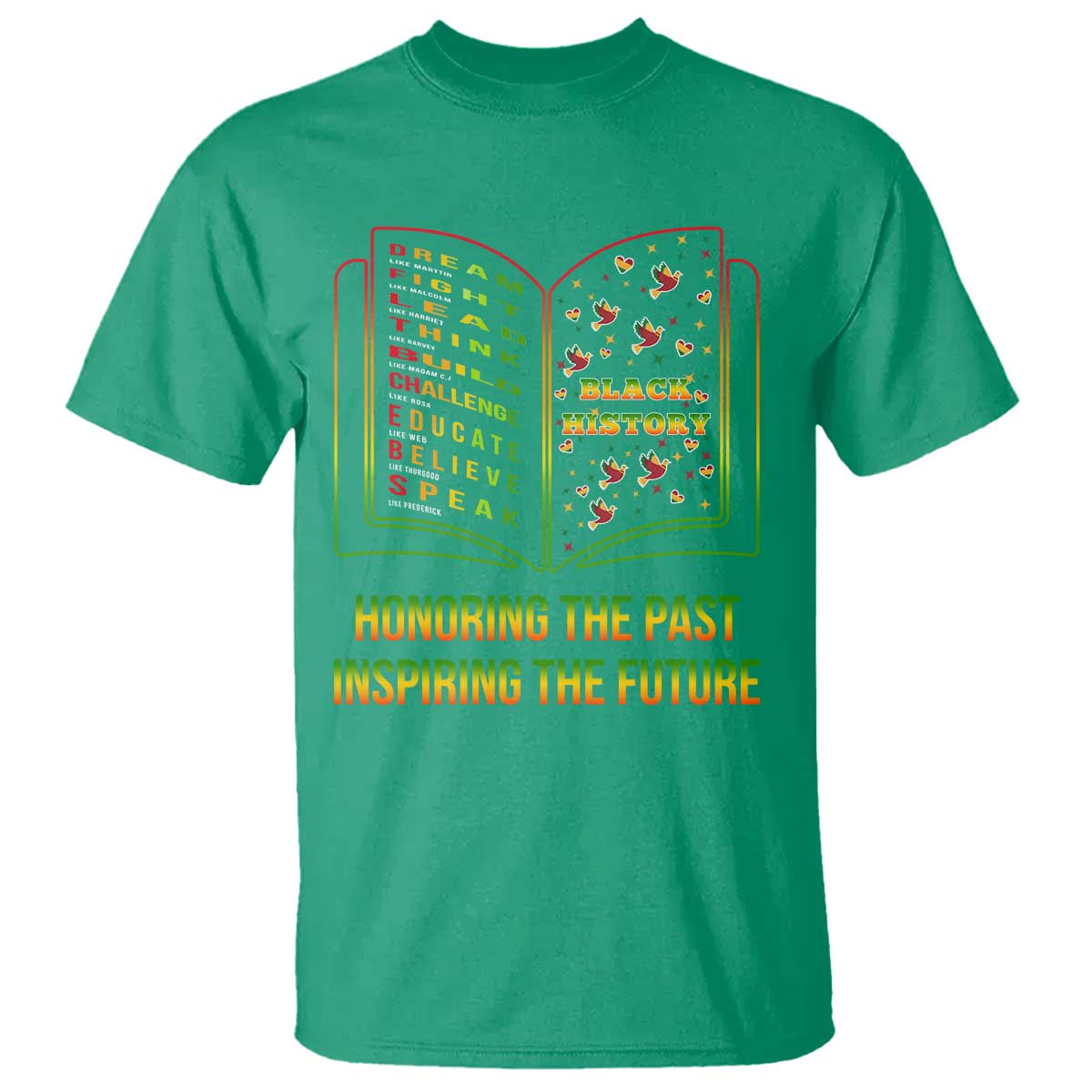 Black History Leaders Book T Shirt African American History For Teachers - Wonder Print Shop