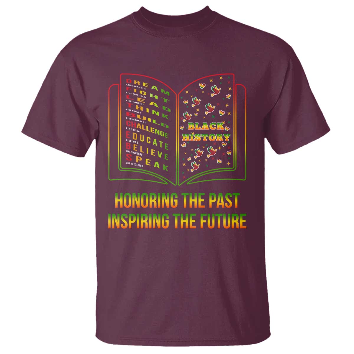 Black History Leaders Book T Shirt African American History For Teachers - Wonder Print Shop