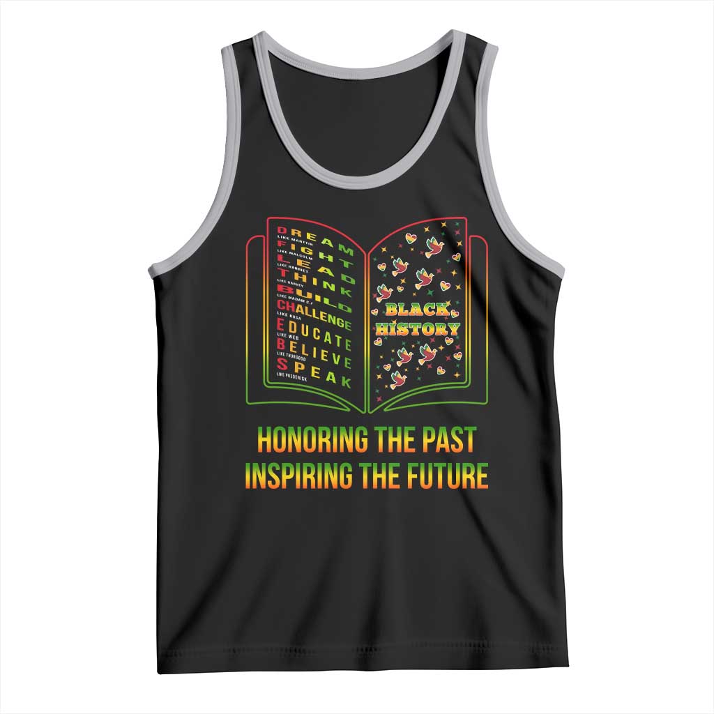 Black History Leaders Book Tank Top African American History For Teachers - Wonder Print Shop