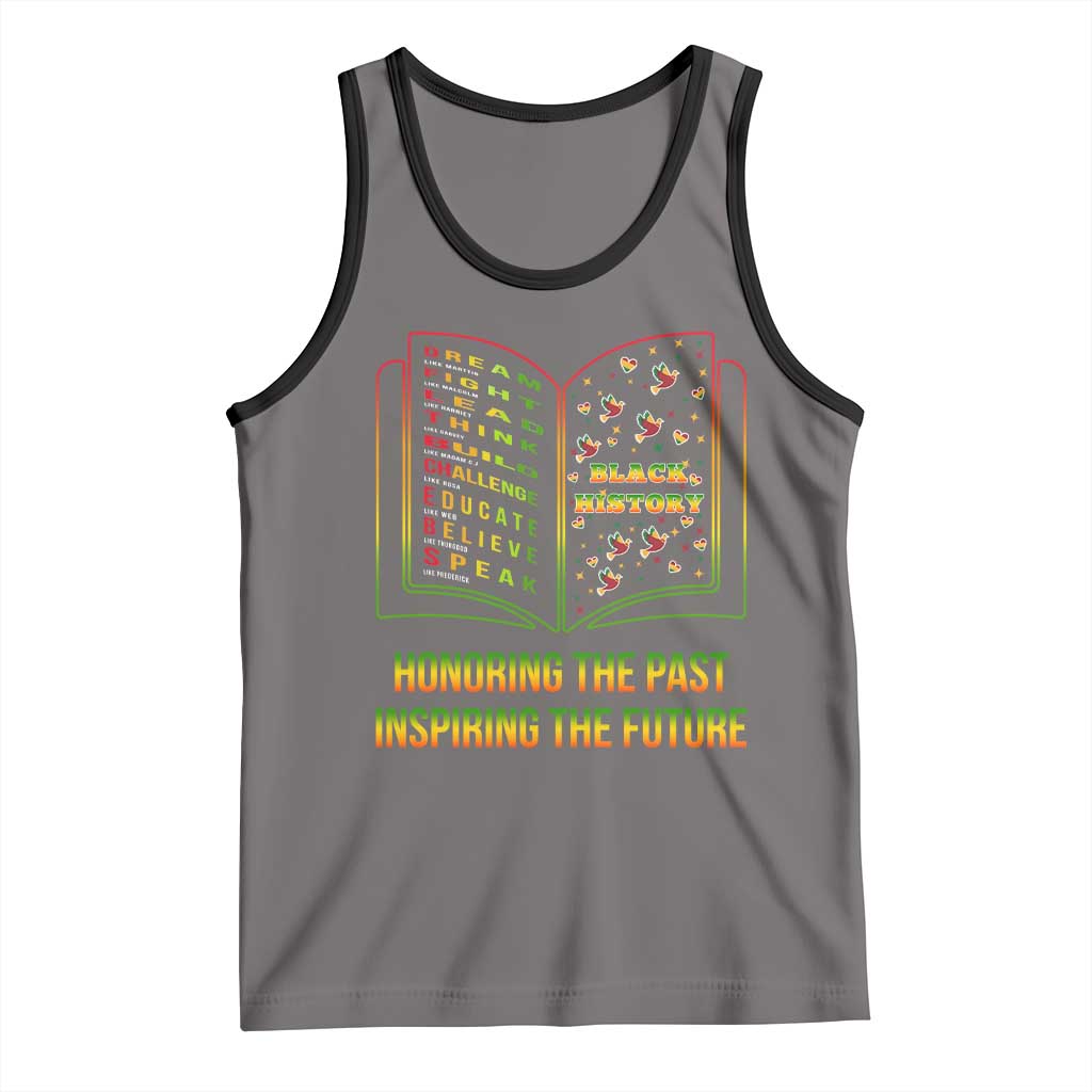 Black History Leaders Book Tank Top African American History For Teachers - Wonder Print Shop