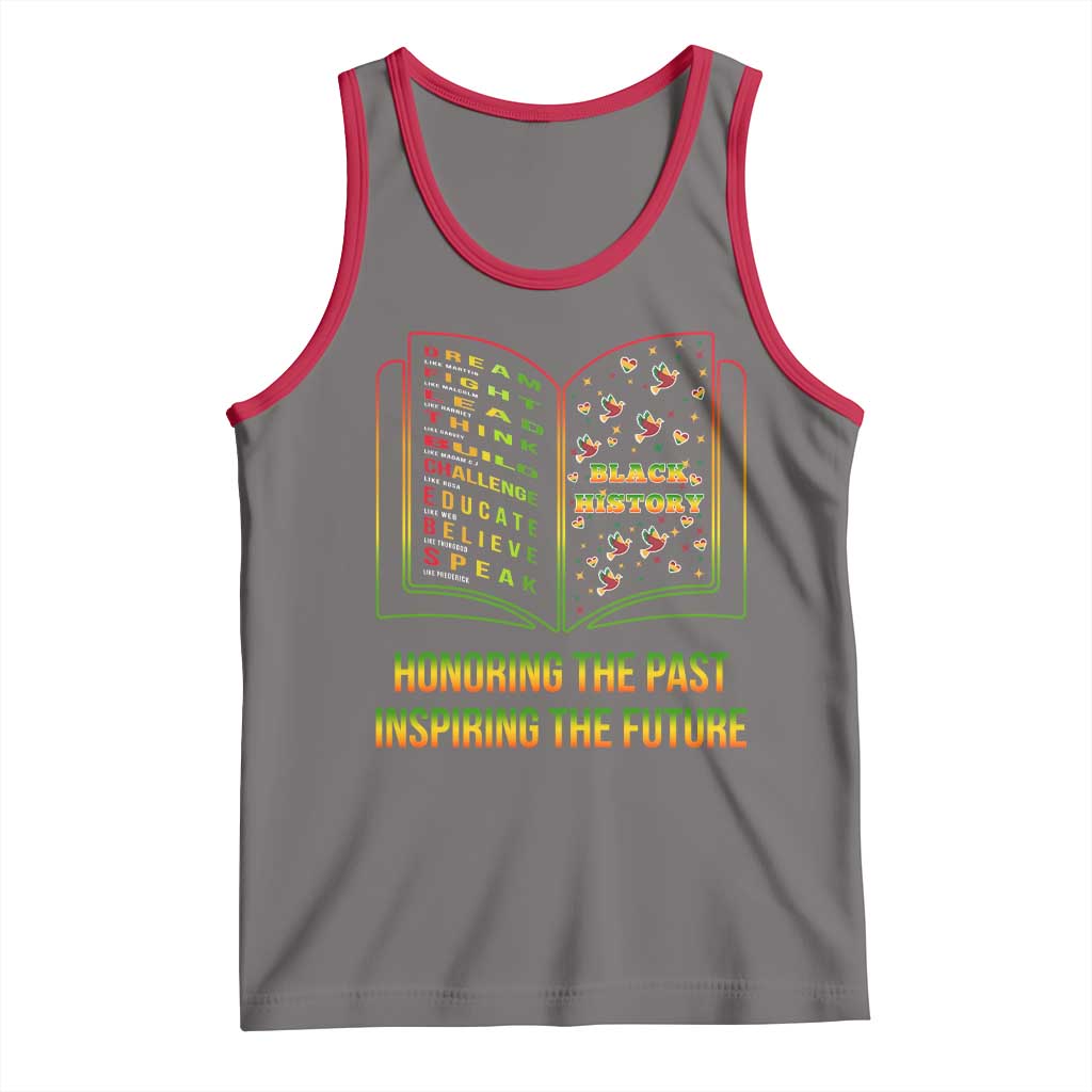 Black History Leaders Book Tank Top African American History For Teachers - Wonder Print Shop