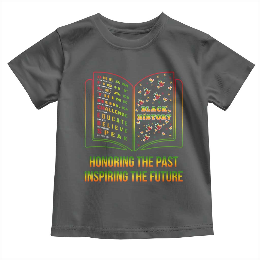 Black History Leaders Book Toddler T Shirt African American History For Teachers - Wonder Print Shop