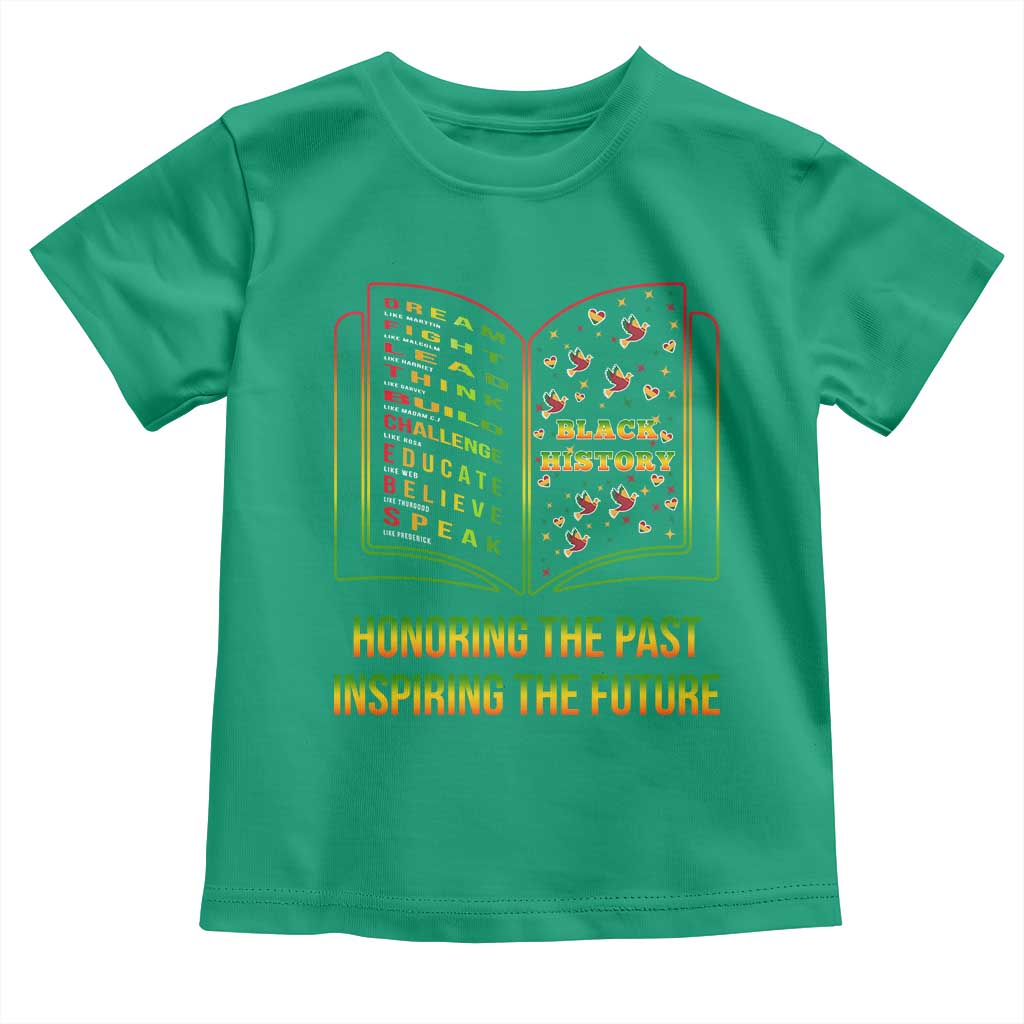 Black History Leaders Book Toddler T Shirt African American History For Teachers - Wonder Print Shop